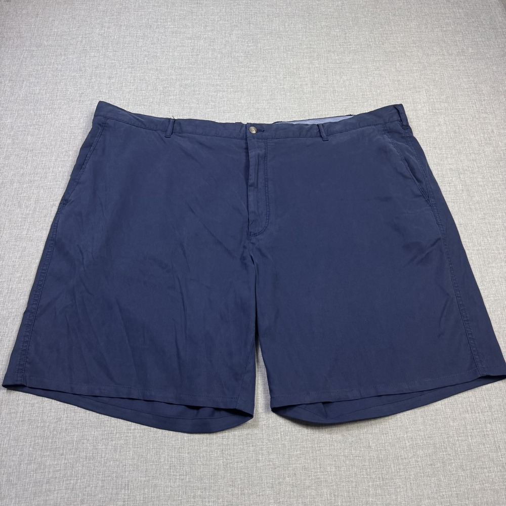 Peter Millar Bedford Golf Chino Shorts Mens 48 Blue 9" Inseam MA22B10BT